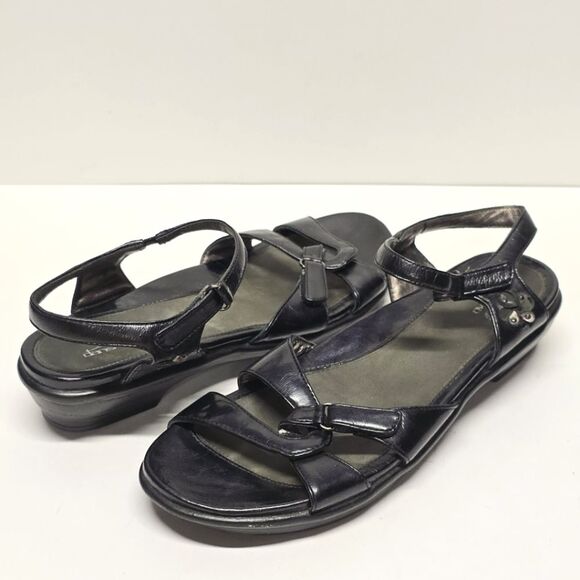 DANSKO Caroline Patent Black Leather Comfy Sandals Size 11.5 - Picture 9 of 9